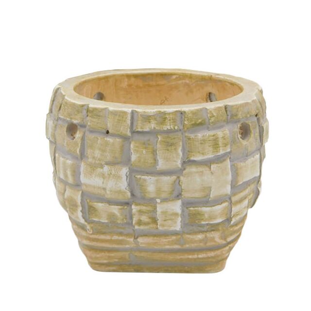 ΚΑΣΠΩ ΣΤΡΟΓΓΥΛΟ ΜΠΕΖ ΜΩΣΑΪΚΟ ΜΕΓΑΛΟ Φ19.5x16cm