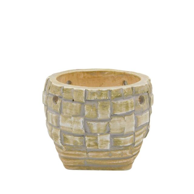 ΚΑΣΠΩ ΣΤΡΟΓΓΥΛΟ ΜΠΕΖ ΜΩΣΑΪΚΟ ΜΕΣΑΙΟ Φ16x13.5cm