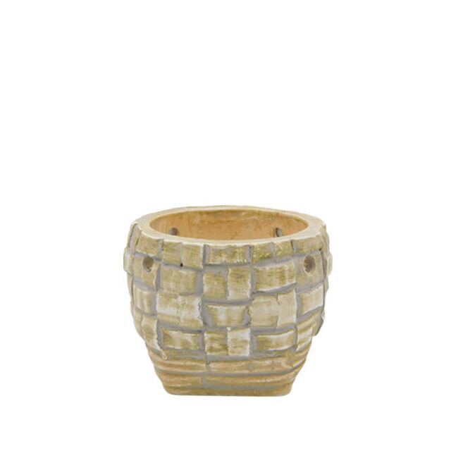 ΚΑΣΠΩ ΣΤΡΟΓΓΥΛΟ ΜΠΕΖ ΜΩΣΑΪΚΟ ΜΙΚΡΟ Φ13.5x10.5cm