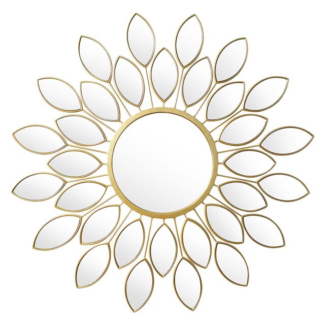 Καθρέπτης Flower χρυσό 83x2.5x83εκ