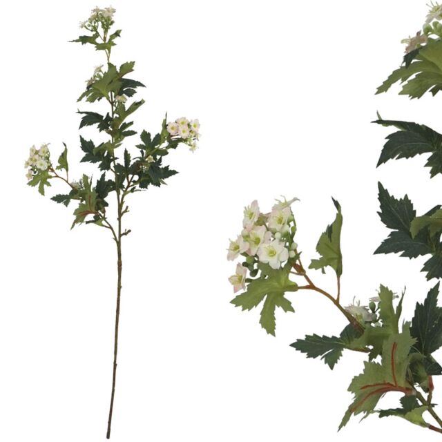 ΚΛΑΔΙ ΠΡΑΣΙΝΟ ΜΕ ΑΝΘΑΚΙΑ ΕΚΡΟΥ/ΡΟΖ - Υ76cm