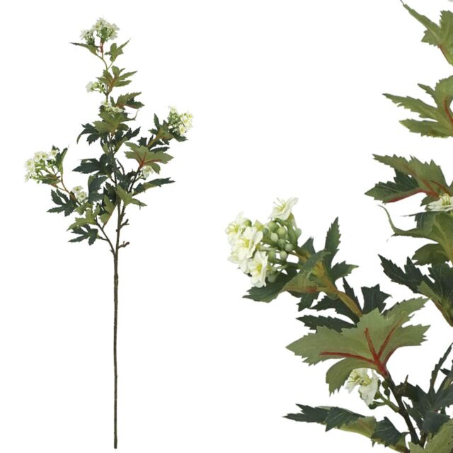 ΚΛΑΔΙ ΠΡΑΣΙΝΟ ΜΕ ΑΝΘΑΚΙΑ ΛΕΥΚΟ - Υ76cm