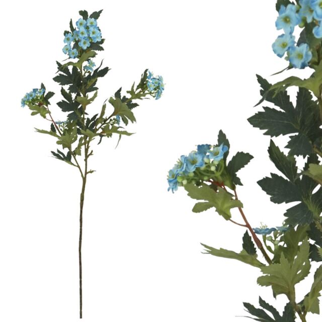 ΚΛΑΔΙ ΠΡΑΣΙΝΟ ΜΕ ΑΝΘΑΚΙΑ ΜΠΛΕ - Υ76cm