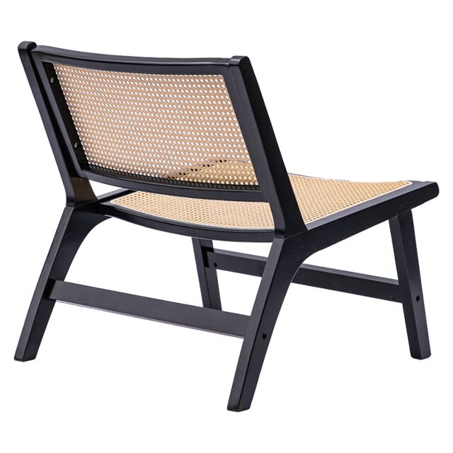 Καρέκλα Merritt pe rattan μάυρο