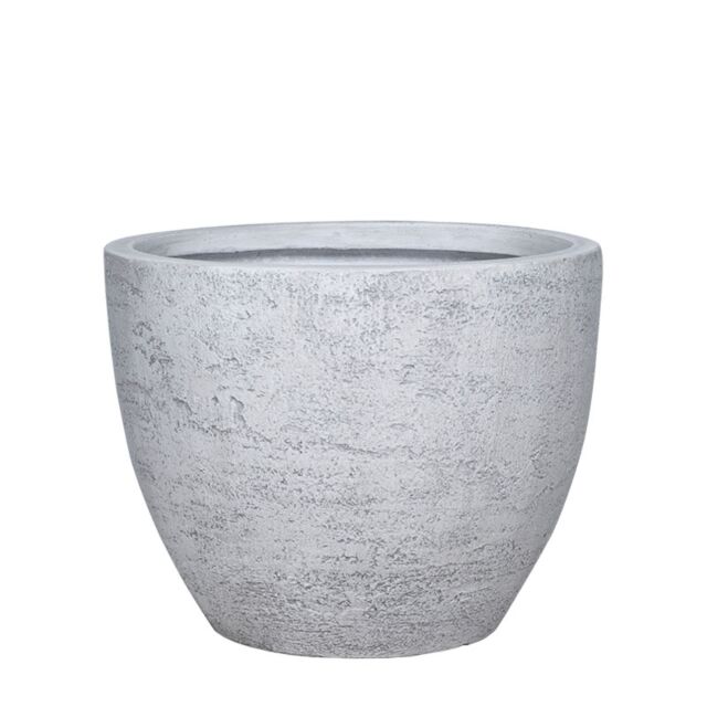 ΓΛΑΣΤΡΑ FIBERCLAY LARGE ΛΕΥΚΟ ΤΣΙΜΕΝΤΟ ΣΤΡΟΓΓΥΛΟ - Φ44x37cm
