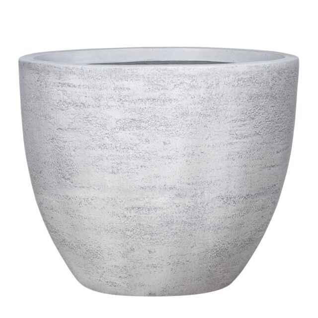 ΓΛΑΣΤΡΑ FIBERCLAY XLARGE ΛΕΥΚΟ ΤΣΙΜΕΝΤΟ ΣΤΡΟΓΓΥΛΟ - Φ55x46cm