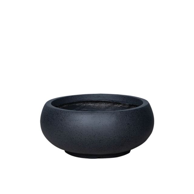 ΓΛΑΣΤΡΑ FIBERCLAY MEDIUM ΜΑΥΡΟ ΓΡΑΝΙΤΗ ΣΤΡΟΓΓΥΛΟ ΓΑΒΑΘΑ - Φ40x17cm