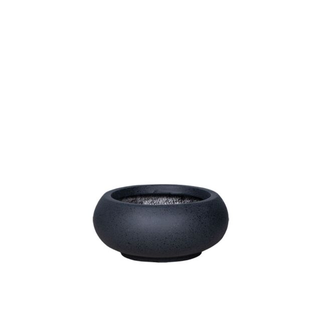 ΓΛΑΣΤΡΑ FIBERCLAY SMALL ΜΑΥΡΟ ΓΡΑΝΙΤΗ ΣΤΡΟΓΓΥΛΟ ΓΑΒΑΘΑ - Φ30x13cm