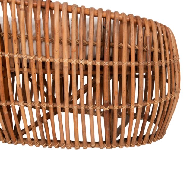 ΚΑΝΑΠΕΣ-ΑΝΑΚΛΙΝΤΡΟ ΦΥΣΙΚΟ RATTAN- ΛΕΥΚΑ ΜΑΞΙΛΑΡΙΑ 215x60x78Yεκ.