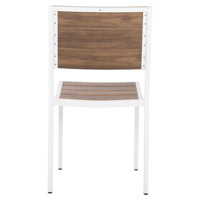 ΚΑΡΕΚΛΑ ΑΛΟΥΜΙΝΙΟΥ ΛΕΥΚΗ ΜΕ POLYWOOD 46x52x86Υεκ.