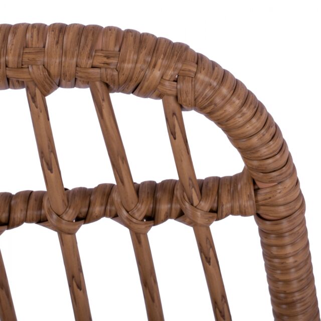 ΚΑΡΕΚΛΑ ΜΕΤΑΛΛΙΚΗ ΜΕ ΜΑΞΙΛΑΡΙ ΜΕ WICKER ΜΠΕΖ 47Χ50Χ85Υ εκ.
