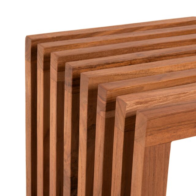 ΠΑΓΚΑΚΙ ΜΑΣΙΦ ΞΥΛΟ TEAK ΣΕ ΦΥΣΙΚΟ 139,5x34,5x48,5Υεκ.