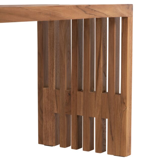 ΠΑΓΚΑΚΙ ΜΑΣΙΦ ΞΥΛΟ TEAK ΣΕ ΦΥΣΙΚΟ 139,5x34,5x48,5Υεκ.