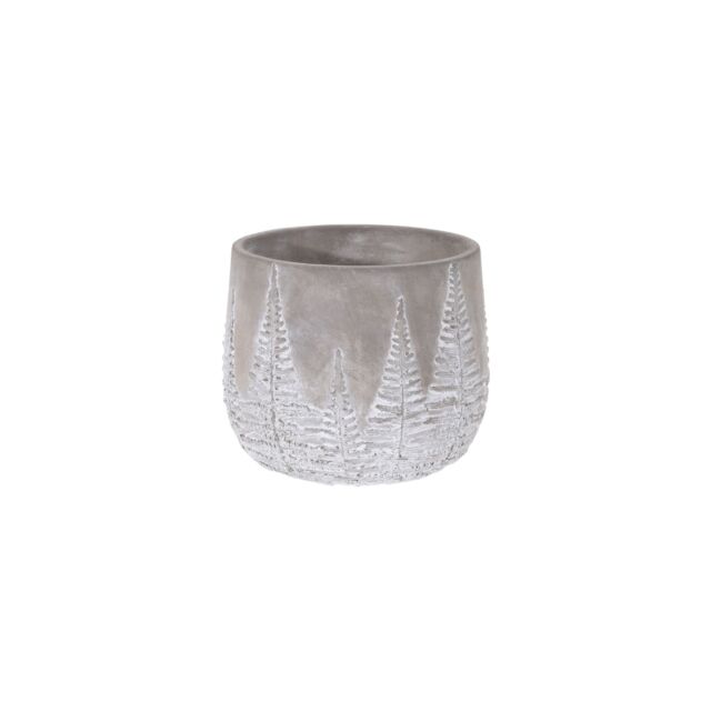 ALBERO ΚΑΣΠΩ ΚΕΡΑΜΙΚΟ ΓΚΡΙ D16,5xH14cm