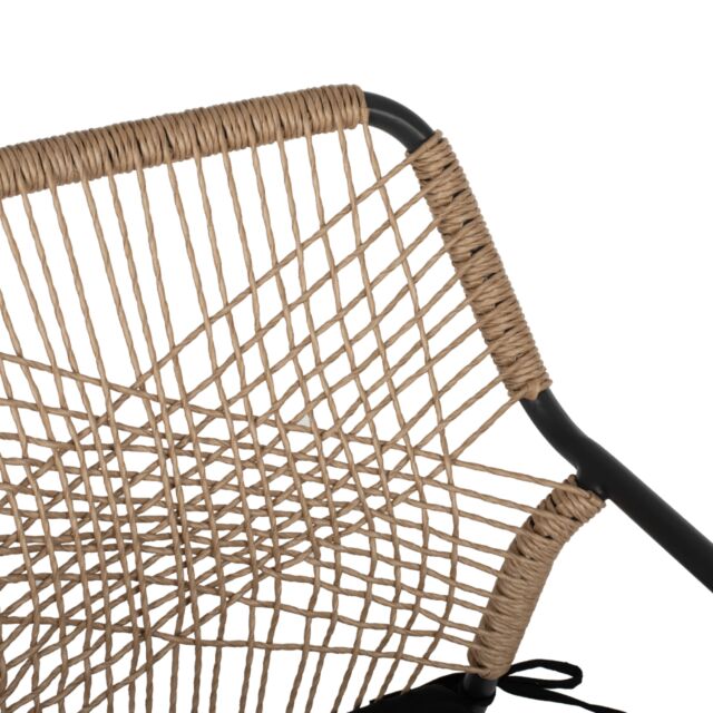 ΠΟΛΥΘΡΟΝΑ ΑΛΟΥΜΙΝΙΟΥ ΣΚΟΥΡΟ ΓΚΡΙ ΜΕ WICKER ΚΑΙ ΜΑΞΙΛΑΡΙ 53,5x58x84,5Υ εκ.