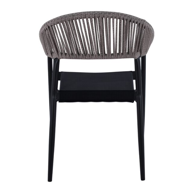 ΠΟΛΥΘΡΟΝΑ ΑΛΟΥΜΙΝΙΟΥ ΓΚΡΙ ΜΕ ROUND WICKER ΑΝΟΙΧΤΟ ΓΚΡΙ 56x55x76Υεκ.
