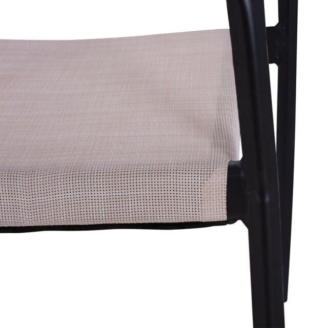 ΠΟΛΥΘΡΟΝΑ ΑΛΟΥΜΙΝΙΟΥ ΓΚΡΙ ΜΕ ROUND WICKER ΜΠΕΖ ΚΑΦΕ 56x55x76Υεκ.