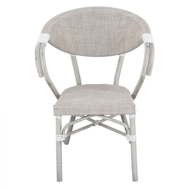 ΠΟΛΥΘΡΟΝΑ ΑΛΟΥΜΙΝΙΟΥ CLAY BAMBOO LOOK ΓΚΡΙ ΠΑΤΙΝΑ ΜΕ TEXTLINE 57x57x83cm