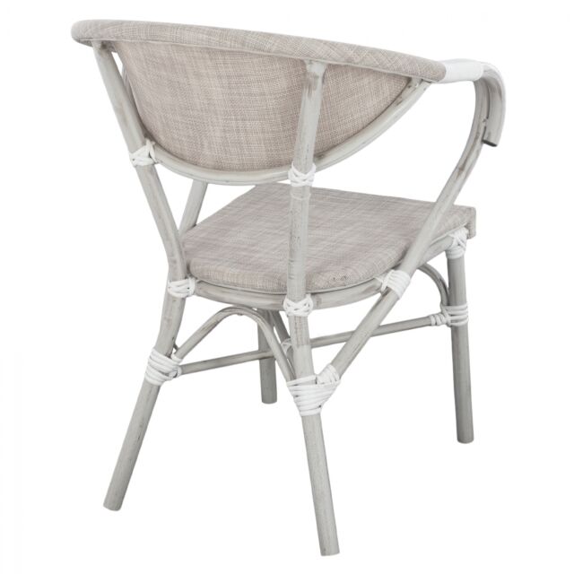 ΠΟΛΥΘΡΟΝΑ ΑΛΟΥΜΙΝΙΟΥ CLAY BAMBOO LOOK ΓΚΡΙ ΠΑΤΙΝΑ ΜΕ TEXTLINE 57x57x83cm