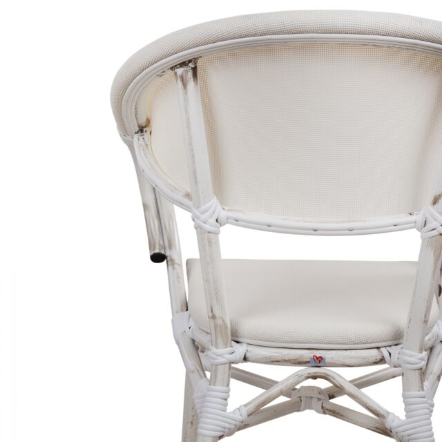 ΠΟΛΥΘΡΟΝΑ ΑΛΟΥΜΙΝΙΟΥ CLAY BAMBOO LOOK ΓΚΡΙ ΠΑΤΙΝΑ ΜΕ TEXTLINE 57x57x83cm