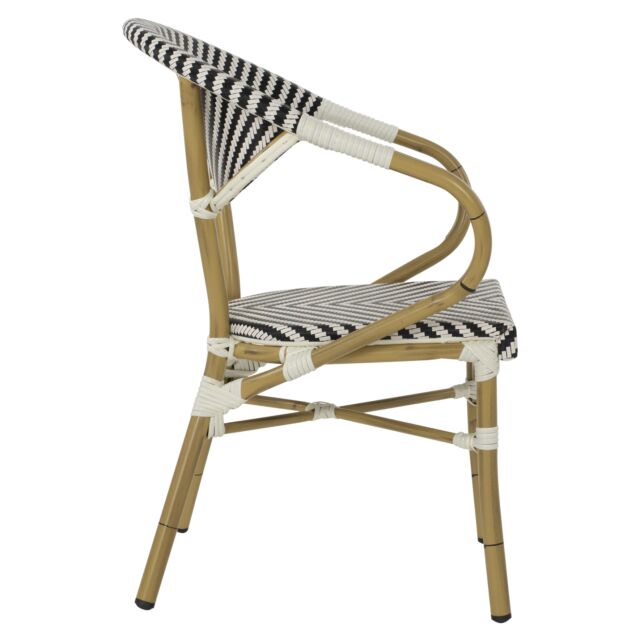 ΠΟΛΥΘΡΟΝΑ BAMBOO LOOK ΜΑΥΡΟ-ΛΕΥΚΟ 59x56x82Yεκ.
