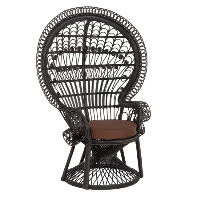 ΠΟΛΥΘΡΟΝΑ BAMBOO ΜΑΥΡΟ-ΜΑΞΙΛΑΡΙ ΚΑΦΕ 114x72x150Yεκ.