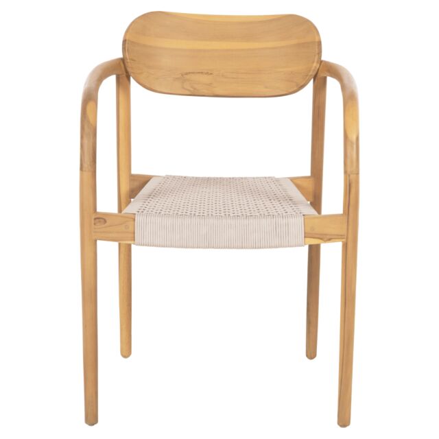 ΠΟΛΥΘΡΟΝΑ ΞΥΛΟ TEAK ΦΥΣΙΚΟ & ΜΠΕΖ ΣΧΟΙΝΙ 55x54x80Yεκ.
