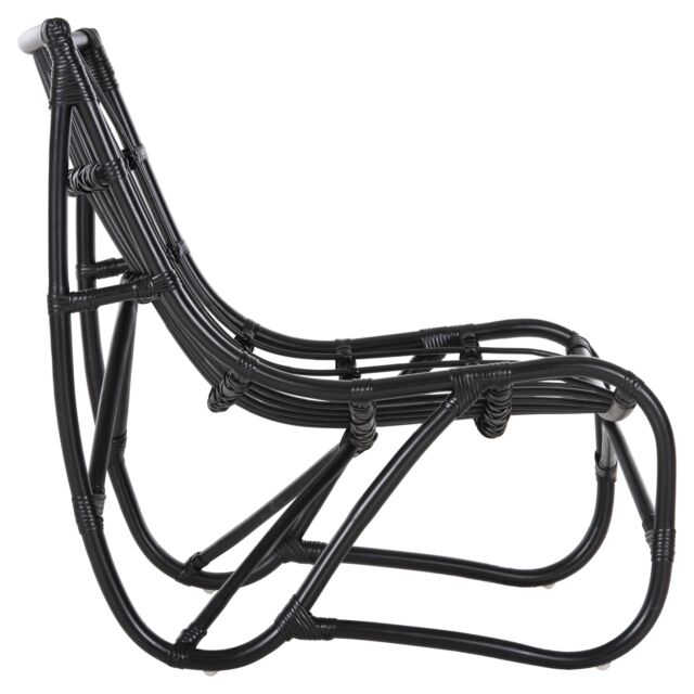 ΠΟΛΥΘΡΟΝΑ ΡΑΒΔΟΙ RATTAN ΣΕ ΜΑΥΡΟ 56,5x73,5x79,5Υ εκ.