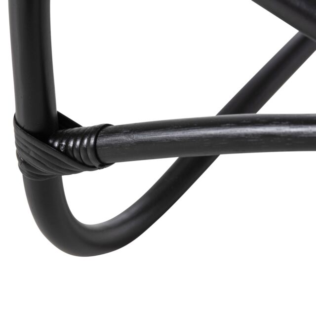ΠΟΛΥΘΡΟΝΑ ΡΑΒΔΟΙ RATTAN ΣΕ ΜΑΥΡΟ 56,5x73,5x79,5Υ εκ.
