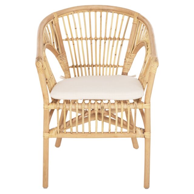 ΠΟΛΥΘΡΟΝΑ RATTAN ΣΕ ΦΥΣΙΚΟ-ΛΕΥΚΟ ΜΑΞΙΛΑΡΙ 59x61x80Υεκ.