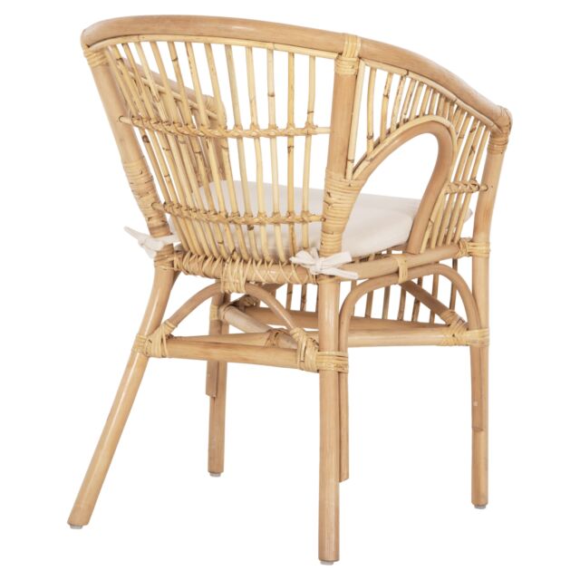 ΠΟΛΥΘΡΟΝΑ RATTAN ΣΕ ΦΥΣΙΚΟ-ΛΕΥΚΟ ΜΑΞΙΛΑΡΙ 59x61x80Υεκ.