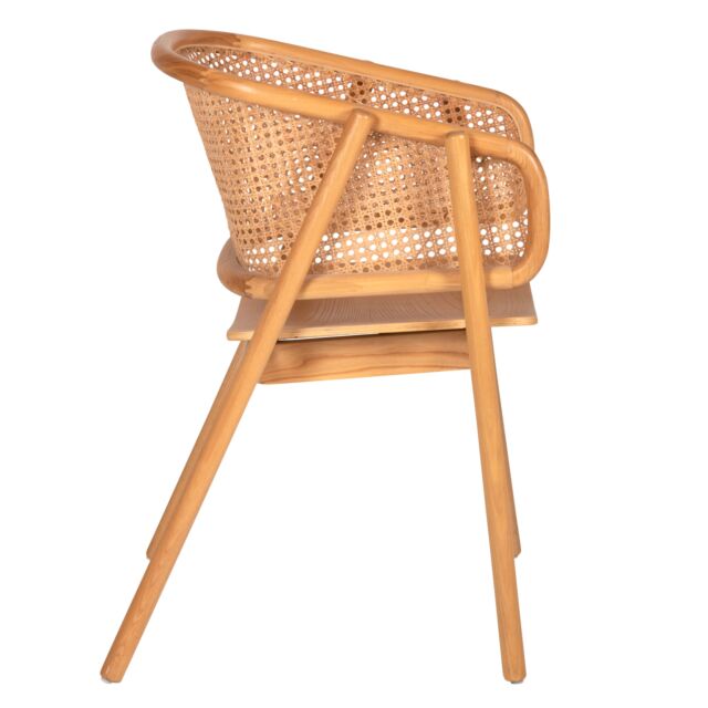 ΠΟΛΥΘΡΟΝΑ KENLEE FB99872 ΦΡΑΞΙΝΟΣ ΚΑΙ ΦΥΣΙΚΟ RATTAN RATTAN ΣΕ ΦΥΣΙΚΟ 57,5x55x81Yεκ.