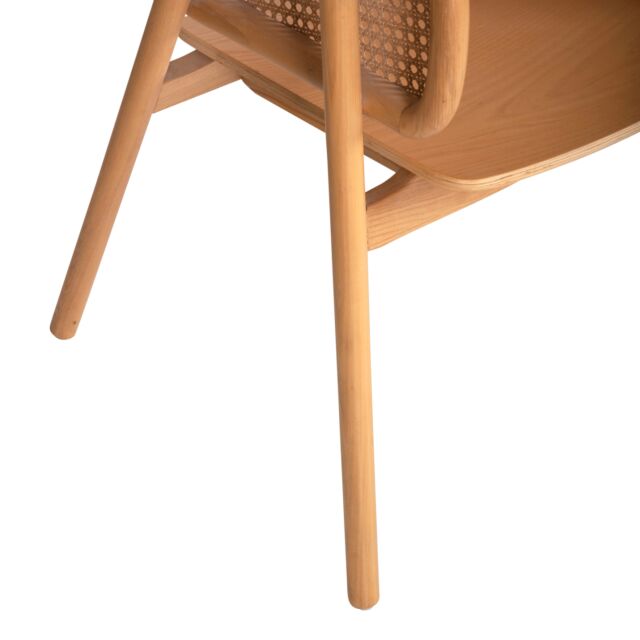 ΠΟΛΥΘΡΟΝΑ KENLEE FB99872 ΦΡΑΞΙΝΟΣ ΚΑΙ ΦΥΣΙΚΟ RATTAN RATTAN ΣΕ ΦΥΣΙΚΟ 57,5x55x81Yεκ.