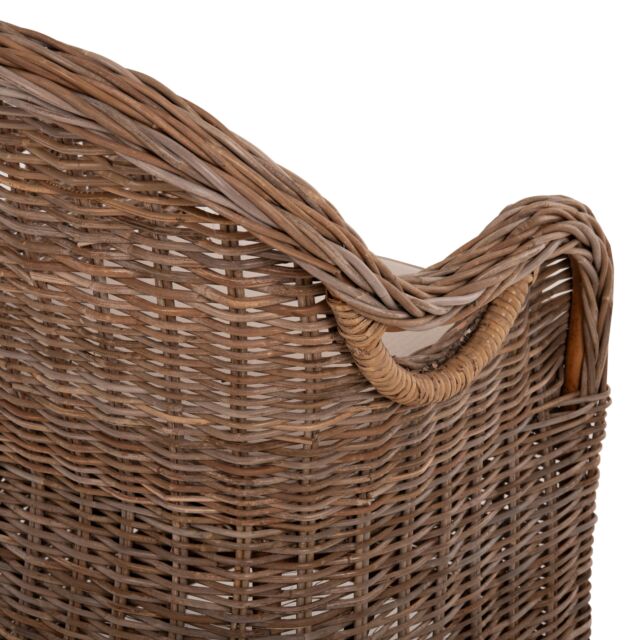 ΠΟΛΥΘΡΟΝΑ ΜΕ ΕΚΡΟΥ ΜΑΞΙΛΑΡΙ ΚΑΦΕ RATTAN 63x65x87Υεκ.