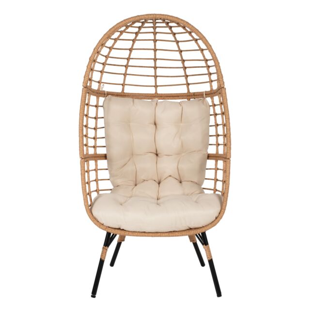 ΠΟΛΥΘΡΟΝΑ Τ.ΦΩΛΙΑ RATTAN ΜΕΤΑΛ. ΠΟΔΙΑ ΜΑΥΡΑ 77x72x148 εκ.