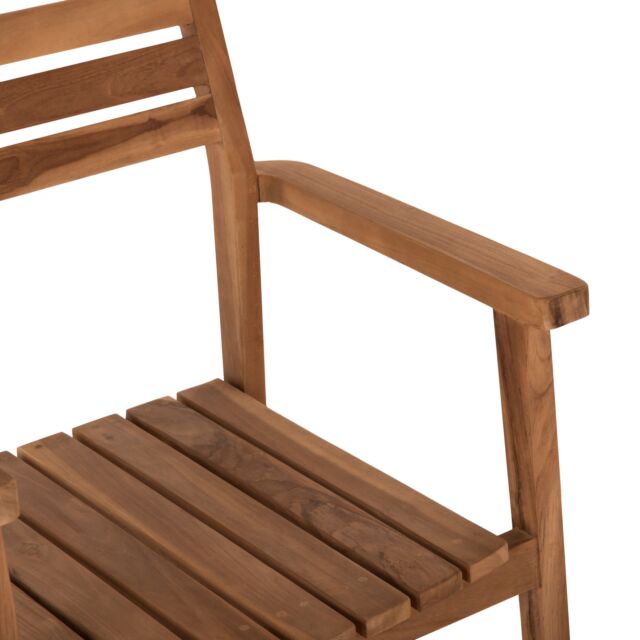 ΠΟΛΥΘΡΟΝΑ ΞΥΛΟ TEAK ΣΤΟΙΒΑΖΟΜΕΝΗ ΣΕ ΦΥΣΙΚΟ ΧΡΩΜΑ 60x54x87Y εκ.