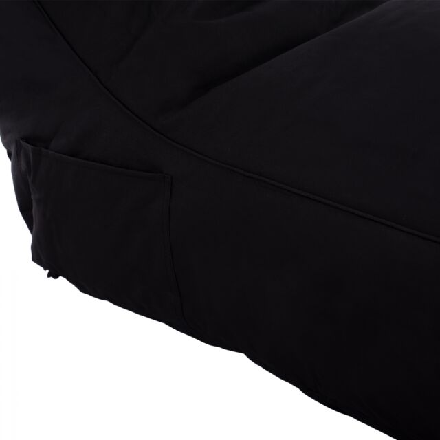 ΠΟΥΦ BLOOM ΑΔΙΑΒΡΟΧΟ ΜΑΥΡΟ ΜΕ UV PROTECTION  106x70x61Υ εκ.