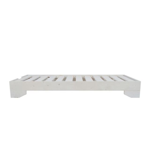 ΞΑΠΛΩΣΤΡΑ ΞΥΛΙΝΗ ΛΕΥΚΗ 200x74x26cm