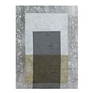 ABSTRACT ΠΙΝΑΚΑΣ ΚΑΜΒΑΣ ΓΚΡΙ ΑΣΗΜΙ ΞΥΛΟ ΧΡΥΣΟ 76x100xH3,5cm