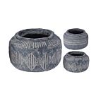 ANTIQUE ΚΑΣΠΩ ΣΕ 2 ΣΧΕΔΙΑ ΤΣΙΜΕΝΤΟ ΜΑΥΡΟ 15xH10cm