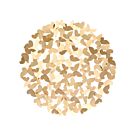 BUTTERFLIES DECO ΤΟΙΧΟΥ ΜΕΤΑΛΛΟ ΧΡΥΣΟ D80xH2,5cm
