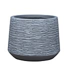 ΓΛΑΣΤΡΑ FIBERCLAY ΜΕΓΑΛΟ ΓΚΡΙ ΑΝΟΙΧΤΟ ΚΩΝΙΚΟ-ΓΡΑΜΜΩΣΕΙΣ - Φ64x48cm
