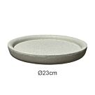 ΠΙΑΤΟ FIBER CLAY ΜΠΕΖ-ΓΡΑΝΙΤΗ ΣΤΡΟΓΓΥΛΟ ΓΙΑ ΚΑΣΠΩ - Φ23x3.5cm