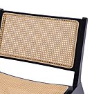 Καρέκλα Merritt pe rattan μάυρο