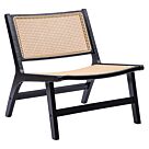 Καρέκλα Merritt pe rattan μάυρο