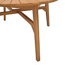 Τραπέζι Colen pakoworld teak ξύλο σε φυσική απόχρωση Φ180x75εκ
