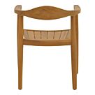 Πολυθρόνα Ganny pakoworld teak ξύλο σε φυσική απόχρωση 59x56x71εκ