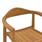 Πολυθρόνα Ganny pakoworld teak ξύλο σε φυσική απόχρωση 59x56x71εκ