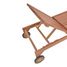 Ξαπλώστρα Sunnie pakoworld meranti ξύλο σε φυσική απόχρωση 200x65x35εκ