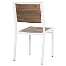 ΚΑΡΕΚΛΑ ΑΛΟΥΜΙΝΙΟΥ ΛΕΥΚΗ ΜΕ POLYWOOD 46x52x86Υεκ.